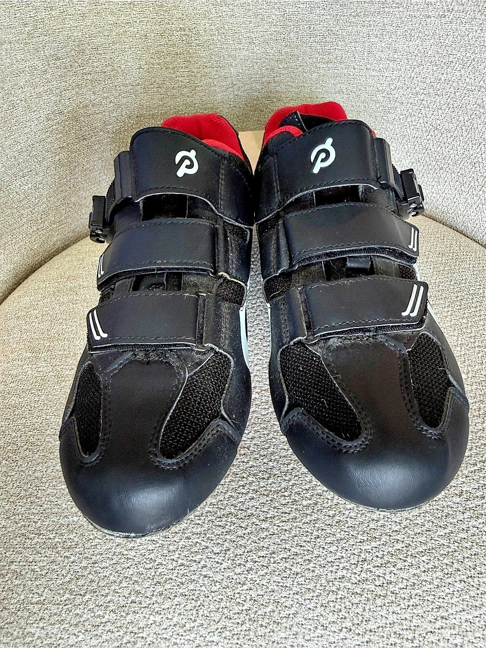 Peloton Original Cycling Shoes Black & Red EU 41